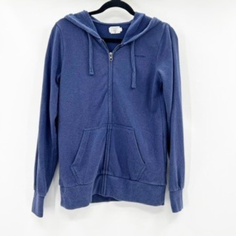 Volcom Blue Full Zip Hoodie Lived In Sweatshirt Womens Size Xtra‎ Large